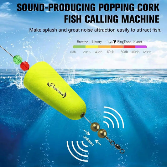 Dovesun Popping Cork Weighted Fishing Floats 3pcs.