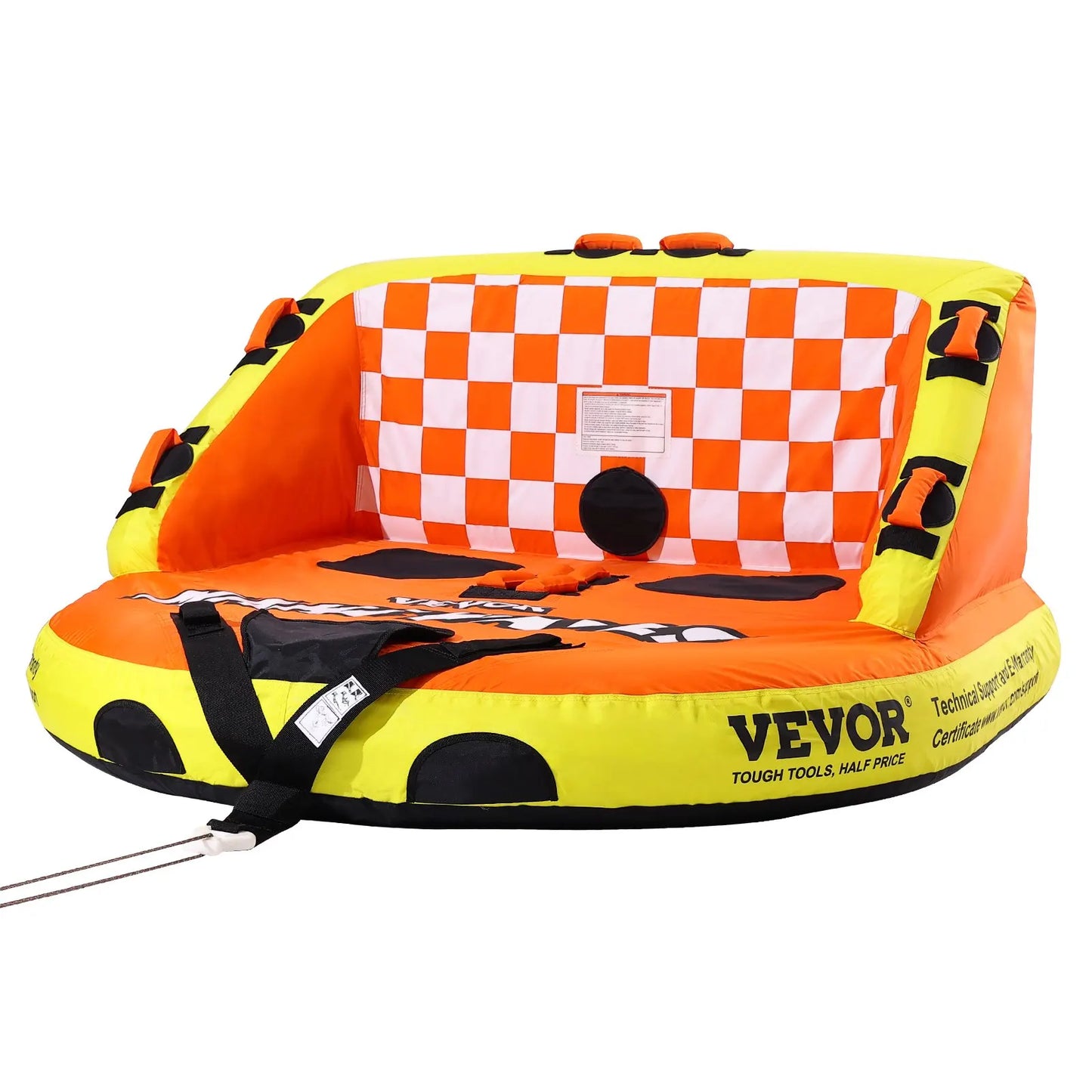 Inflatable Towable Tube For Boating, 1-2 Riders.