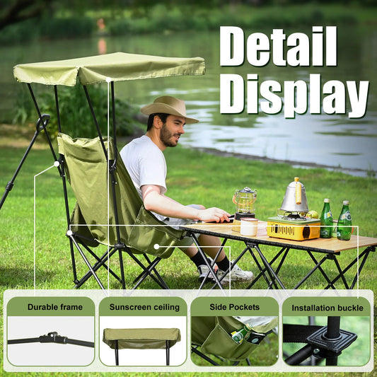 YOUNG WOOD Portable Camping Chair.