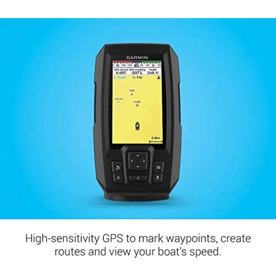 Garmin Striker Vivid 4cv Bundle with Transducer and Protective Cover 4-inch Color Fishfinder.