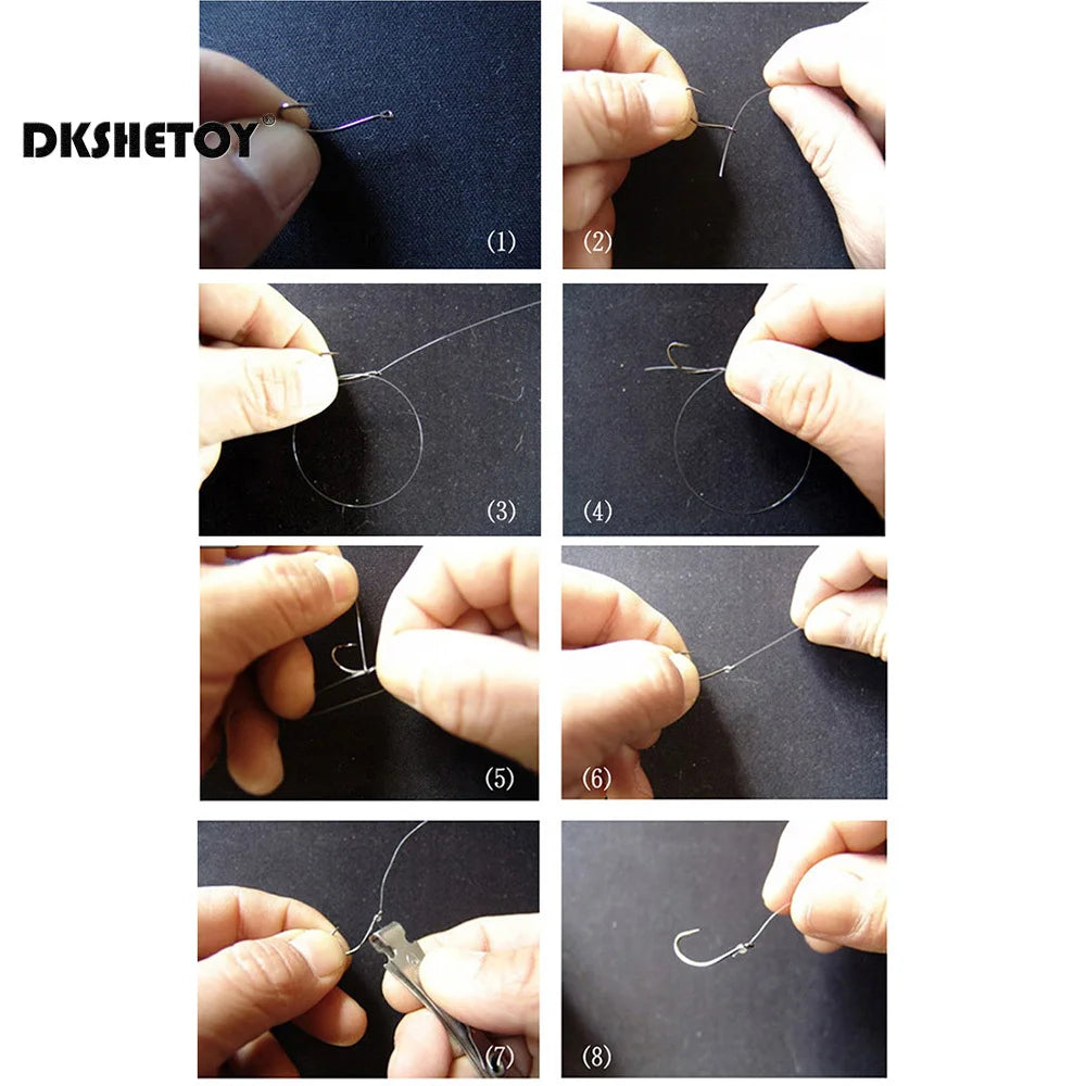 100-1000pcs barbed fishhook For Bait With Plastic Box Kit For Saltwater and Freshwater fishing