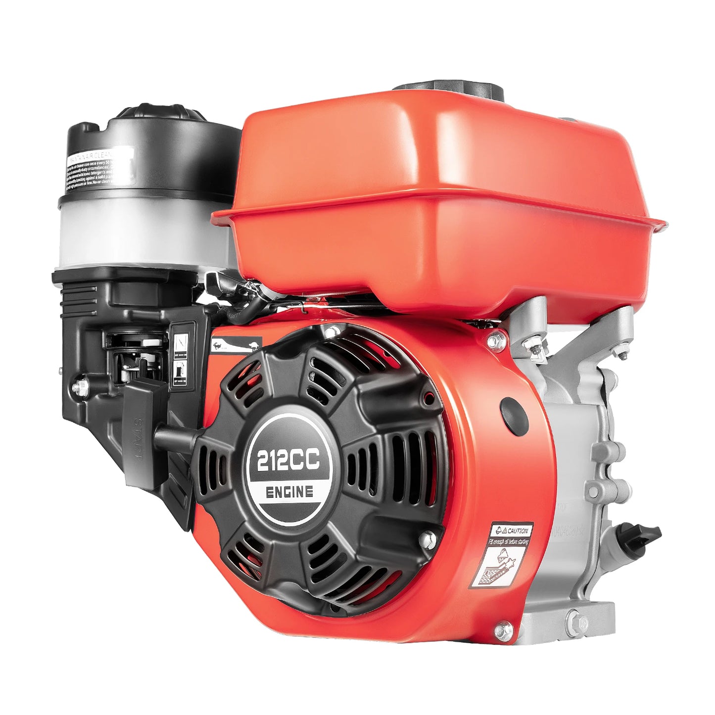 7.5HP 4 Stroke Outboard Motor, 212CC 4KW Heavy Duty Gasoline Fishing Boat Engine Manual Start TCI Air-Cooling System.