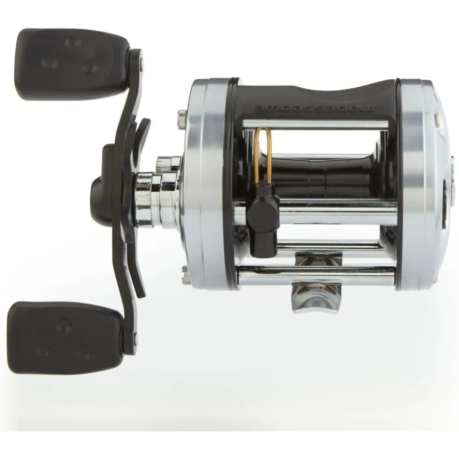Ambassadeur C3 Baitcast Round Fishing Reel for HeavyDuty Angling in Saltwater and Freshwater Environments.
