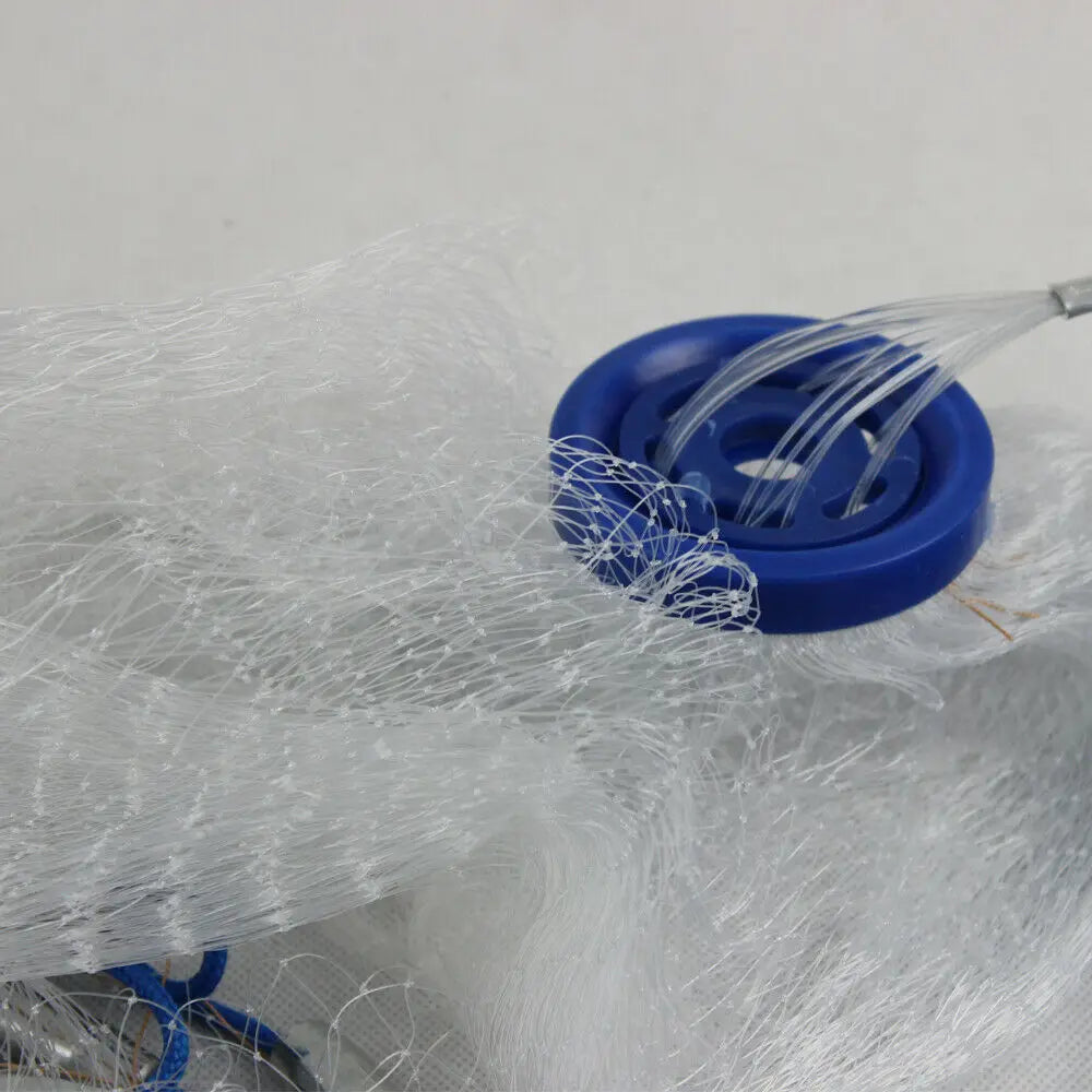 10ft Diameter Fishing Cast Net 0.59*0.59in mesh Fishing Cast Net for Bait.