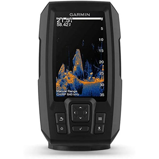 Garmin Striker Vivid 4cv Bundle with Transducer and Protective Cover 4-inch Color Fishfinder.