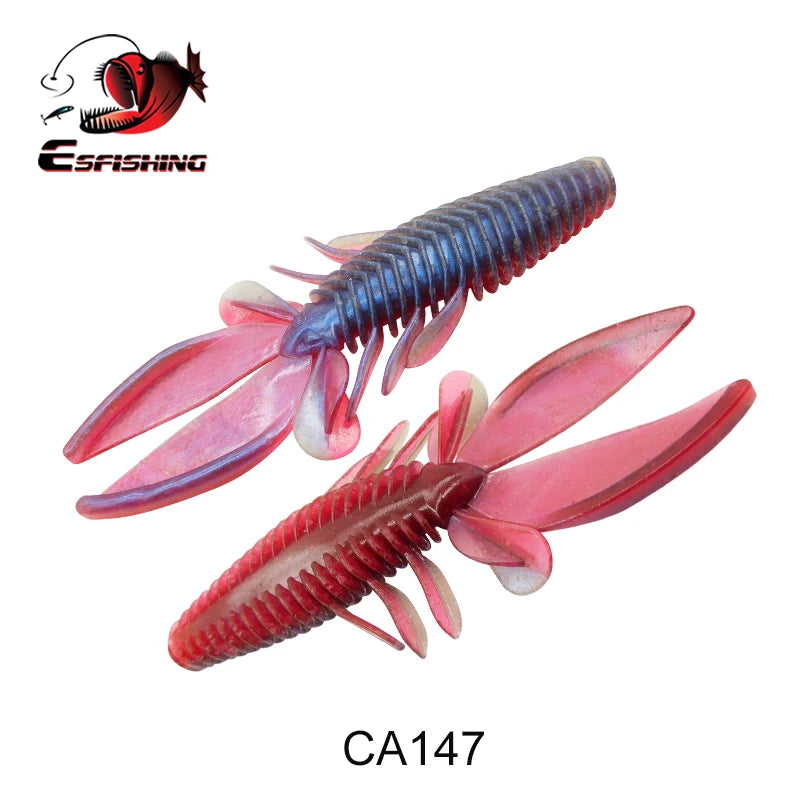 Fishing Lures Gambler Craw 6pcs 100mm Soft Bait.