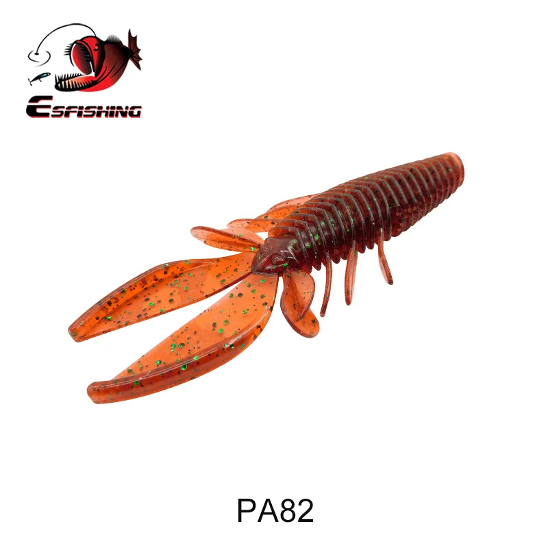 Fishing Lures Gambler Craw 6pcs 100mm Soft Bait.