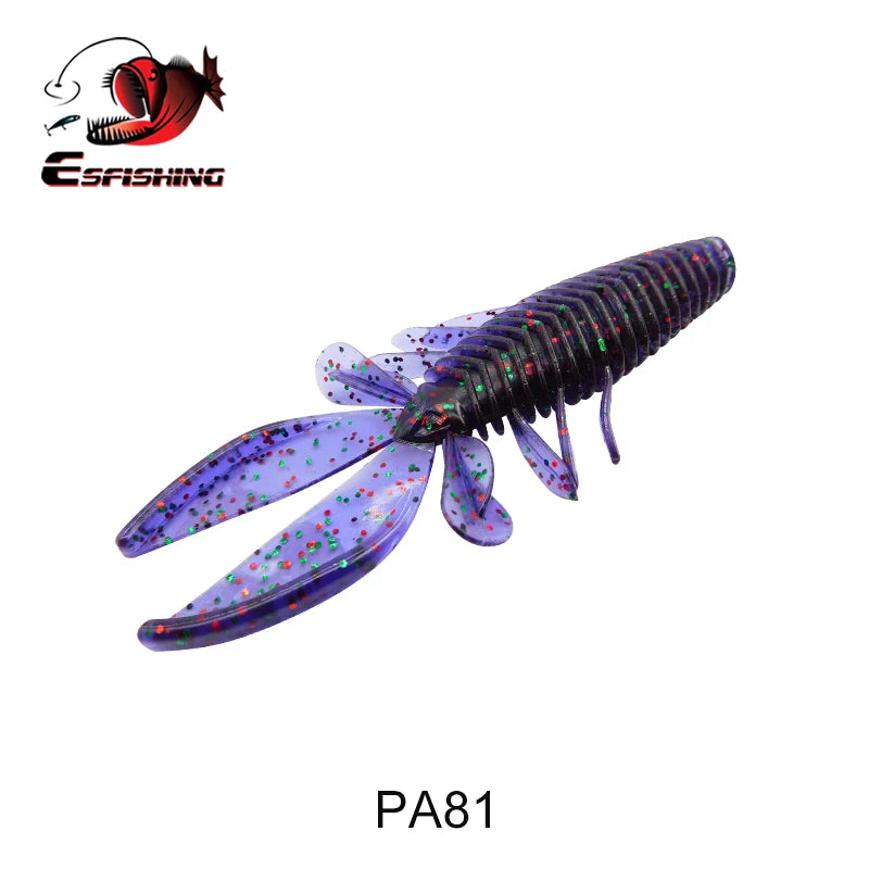 Fishing Lures Gambler Craw 6pcs 100mm Soft Bait.