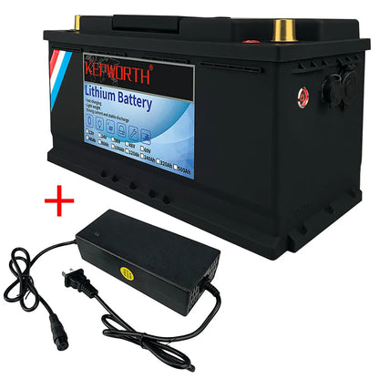 LiFePO4 Battery Pack With Upgraded BMS Lithium Power for Golf Cart, RV Campers, Off-Road and fishing,