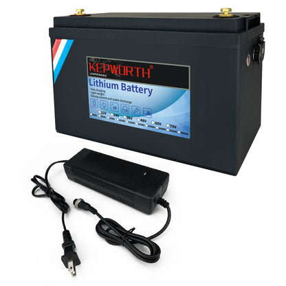 LiFePO4 Battery Pack With Upgraded BMS Lithium Power for Golf Cart, RV Campers, Off-Road and fishing,