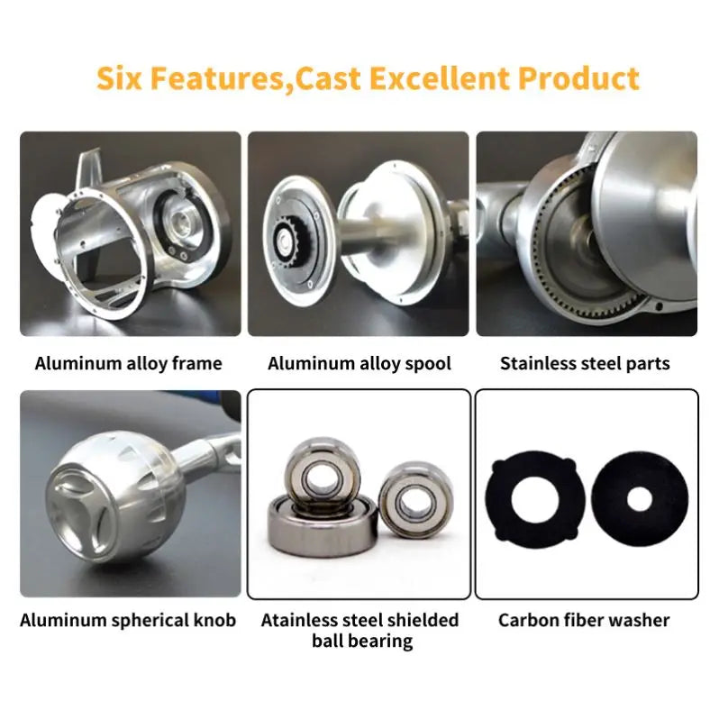 Topline TC300 TC500 CNC Slow Jigging Reel Boat Reel 30kgs Saltwater Trolling Casting Reel