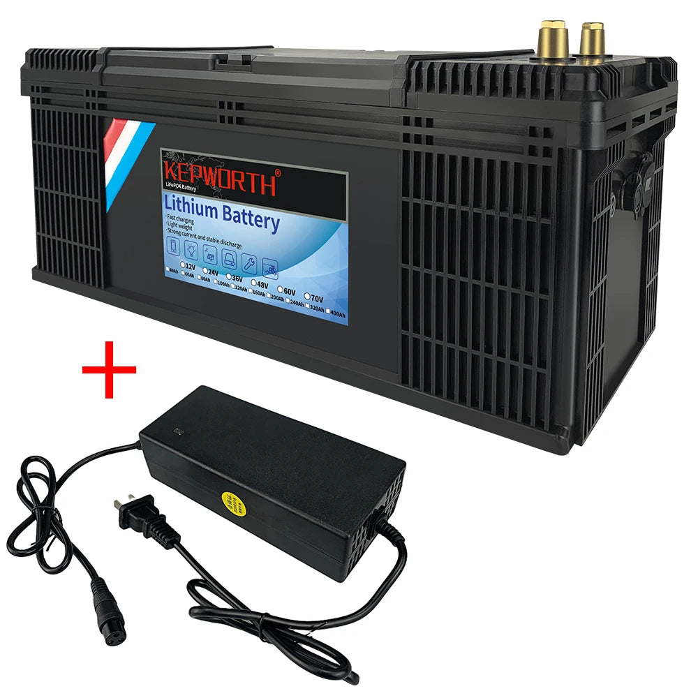 LiFePO4 Battery Pack With Upgraded BMS Lithium Power for Golf Cart, RV Campers, Off-Road and fishing,