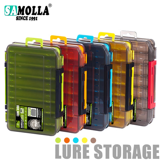 SAMOLLA Double-Sided Compact Tackle Box.