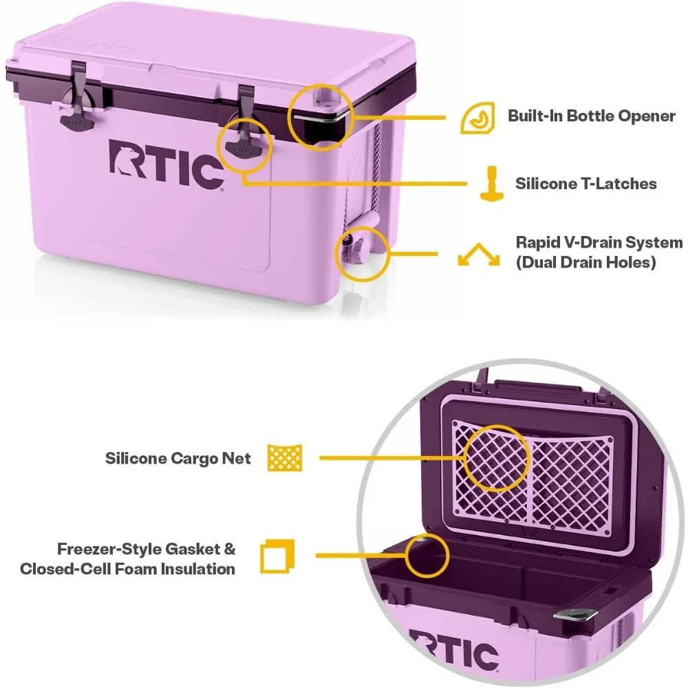 Portable Insulated Cooler 32 Quart Ultra-Light Chest.