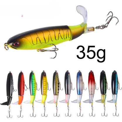 EASYFISH 13g 15g 35g Popper Propeller Topwater Fishing Lure.