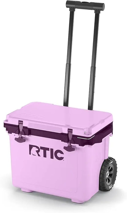 Ultra-Light Wheeled Cooler, Portable Insulated Ice Chest.