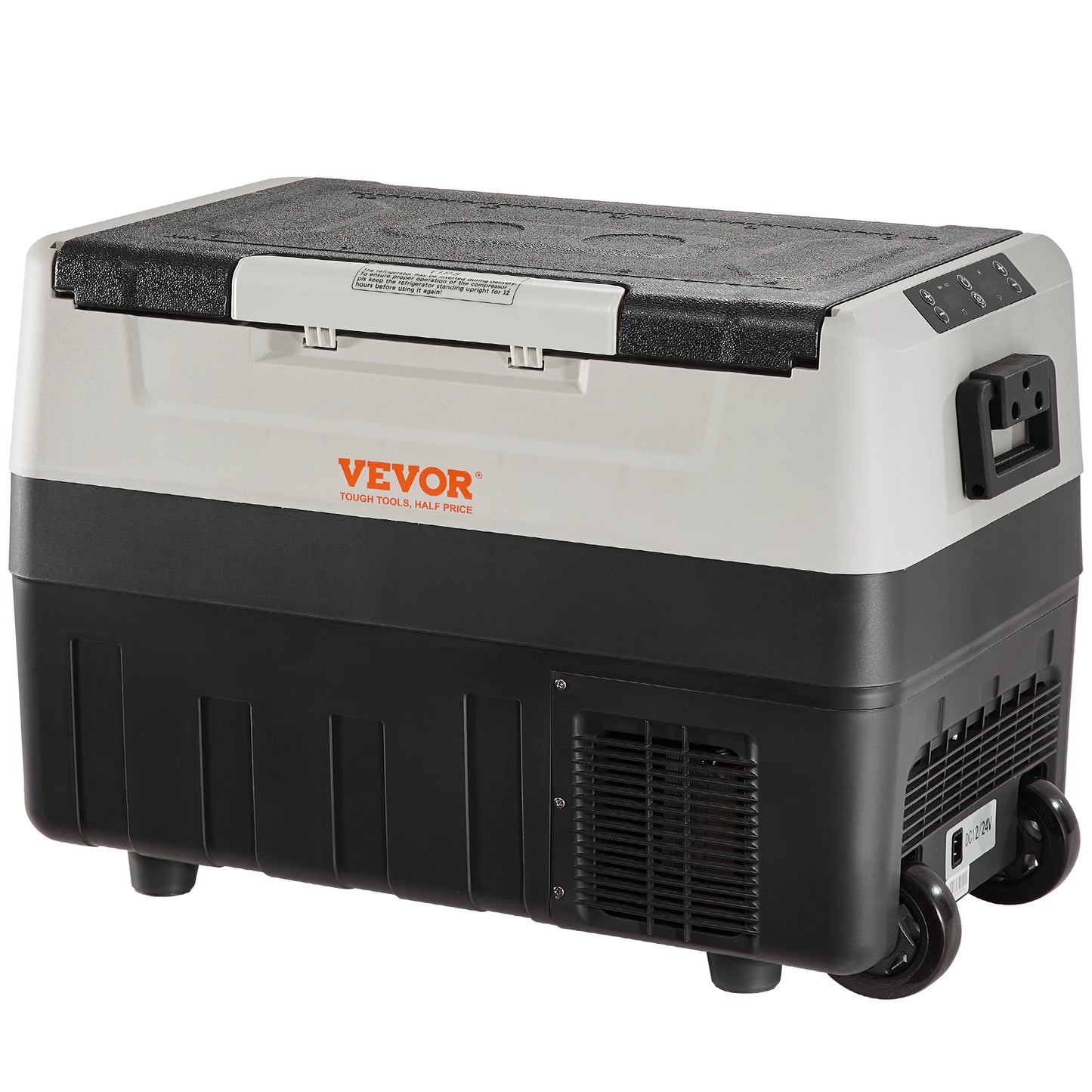 SucceBuy 35/45/55L Portable Electric Cooler Car Refrigerator with Wheels