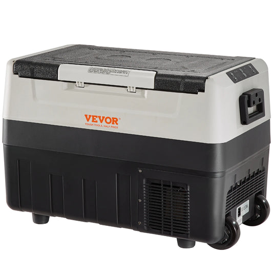 SucceBuy 35/45/55L Portable Electric Cooler Car Refrigerator with Wheels