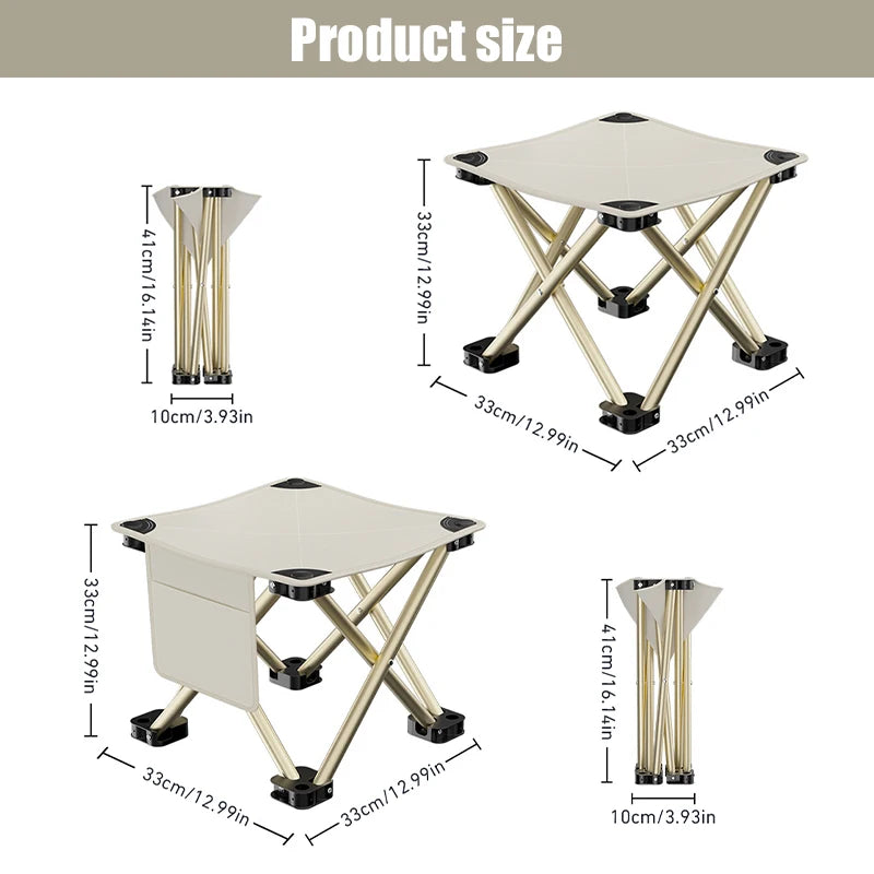 Outdoor Portable Folding Stool.