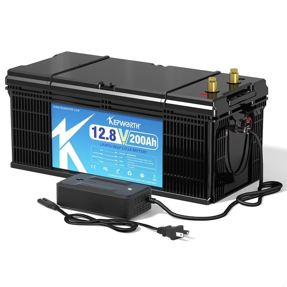 LiFePO4 Battery Pack With Upgraded BMS Lithium Power for Golf Cart, RV Campers, Off-Road and fishing,