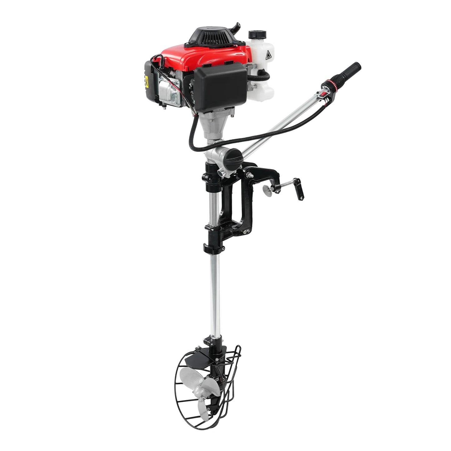 4.0HP 4-Stroke Outboard Motor 53.2cc, Air-Cooled Boat Gasoline Engine.