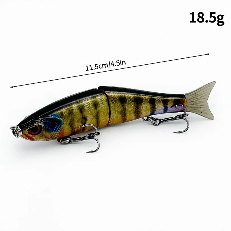 Swimbaits Balam Glide Bait Fishing Lure 4-segment Jointed Fishing Hard Bait.