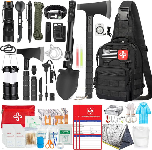 This 262Pcs Survival Kit is a comprehensive emergency preparedness solution.
