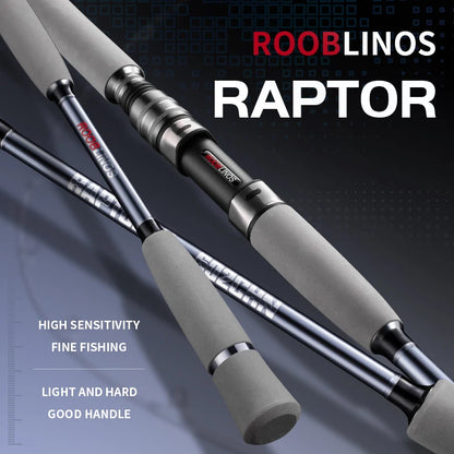 ROOBLINOS RAPTOR II Boat Fishing Rod Casting Spinning Rod 1.8m Saltwater 2 Section Trolling Rod.