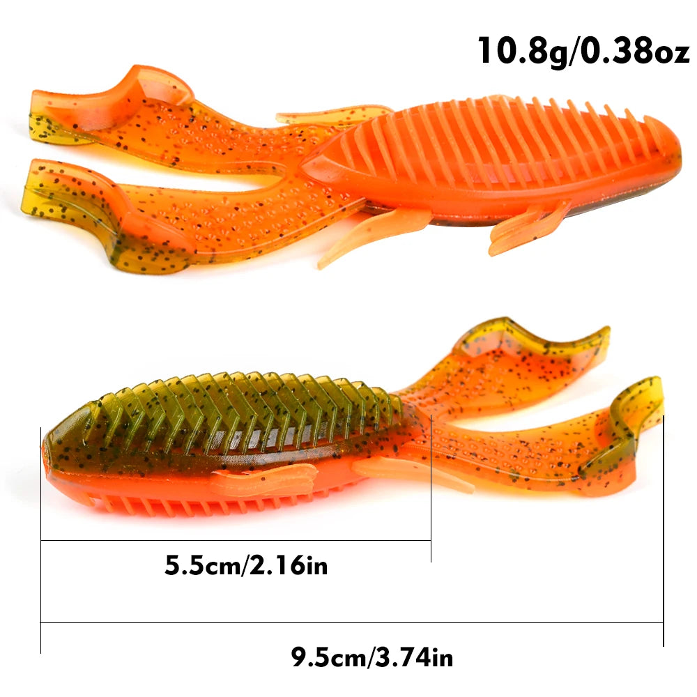 Sunlure Soft Plastic Fishing Frog Lure 5PCS.