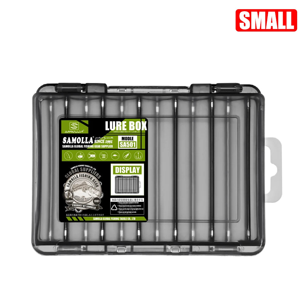 SAMOLLA Double-Sided Compact Tackle Box.