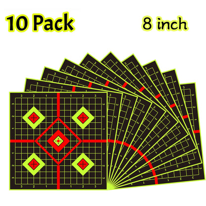 JOAXOR Splatter Adhesive Target Stickers With Yellow Effect Square 12x12 Inch.