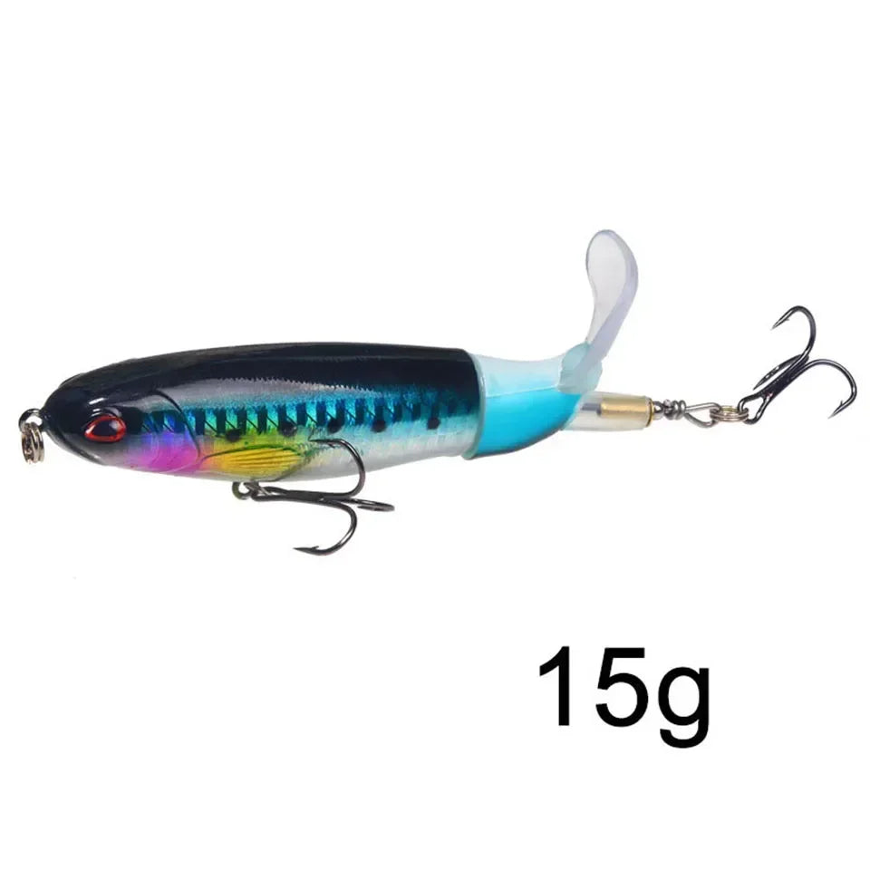 EASYFISH 13g 15g 35g Popper Propeller Topwater Fishing Lure.