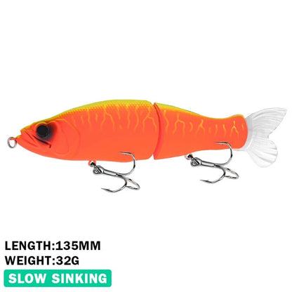 Swimbaits Balam Glide Bait Fishing Lure 4-segment Jointed Fishing Hard Bait.