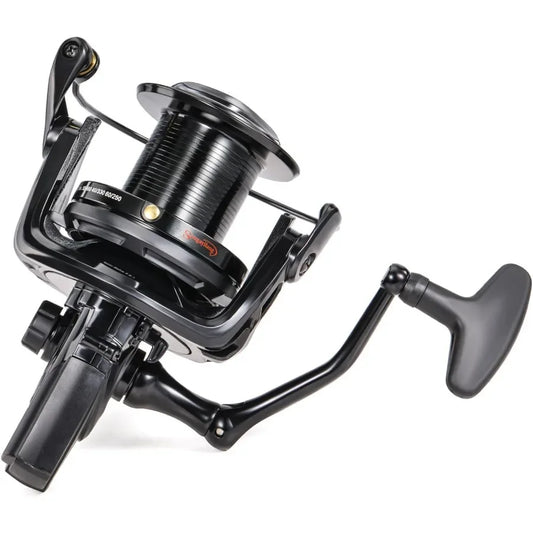 Saltwater Spinning Reel for Big Game and Surf Fishing Up to 38LBs Max Drag Graphite Frame with 4.6:1 Gear Ratio.