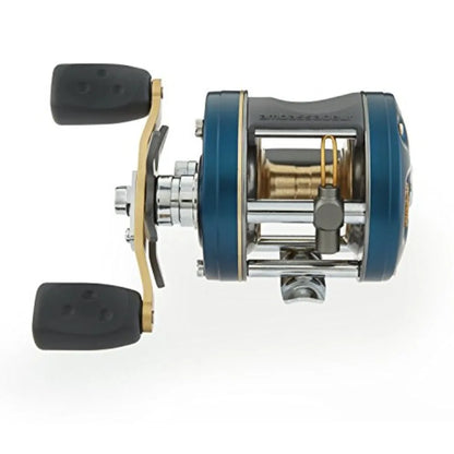 Ambassadeur C4 Baitcast Round Fishing Reel for HeavyDuty Fishing Applications with Smooth Casting Performance and Durable Construction.