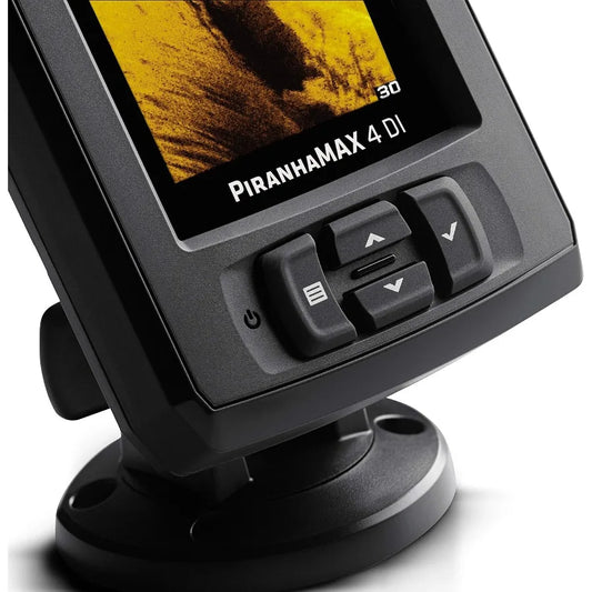 Humminbird PiranhaMAX 4 Fish Finder with Down Imaging Technology for Enhanced Depth and Structure Detection in Freshwater and Saltwater.