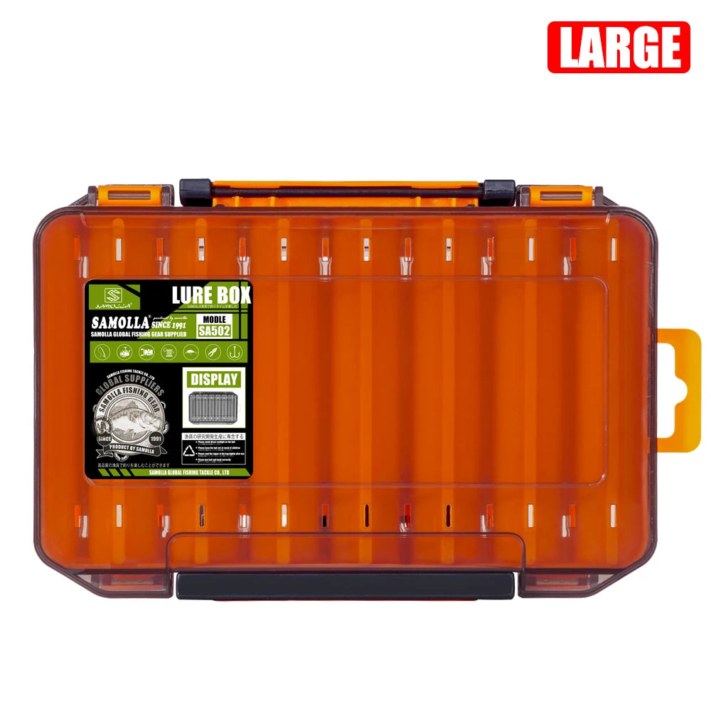 SAMOLLA Double-Sided Compact Tackle Box.
