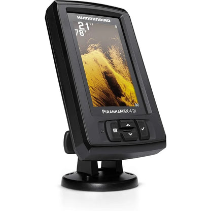 Humminbird PiranhaMAX 4 Fish Finder with Down Imaging Technology for Enhanced Depth and Structure Detection in Freshwater and Saltwater.