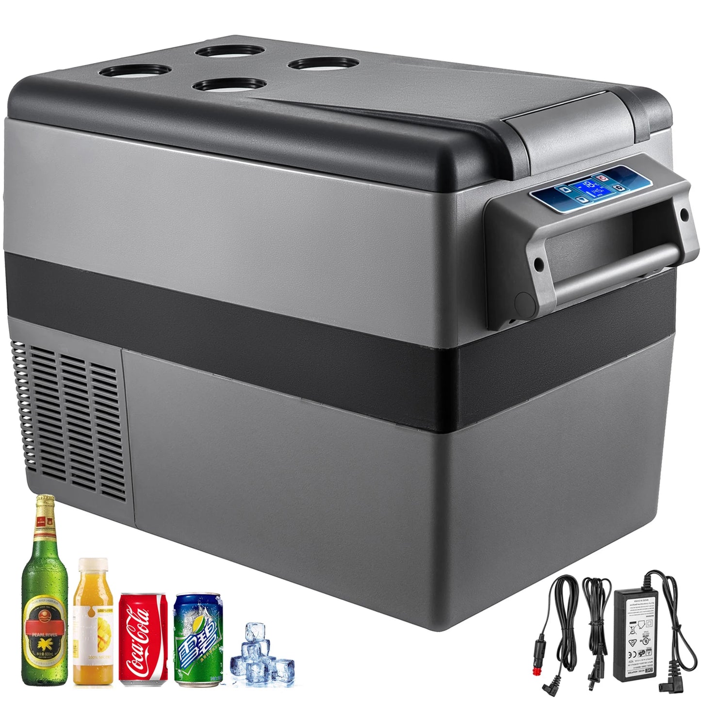 SucceBuy 20L 22L 35L 45L 55L Car Refrigerator Mini Fridge Portable Compressor Cooler DC 110-240V Ice Box for Camping.