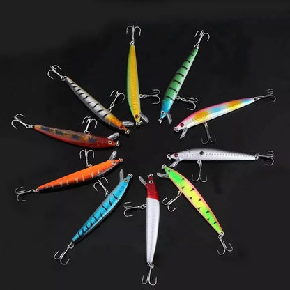 10PCS CrankBait Hard Bait for Freshwater and Saltwater Fishing.