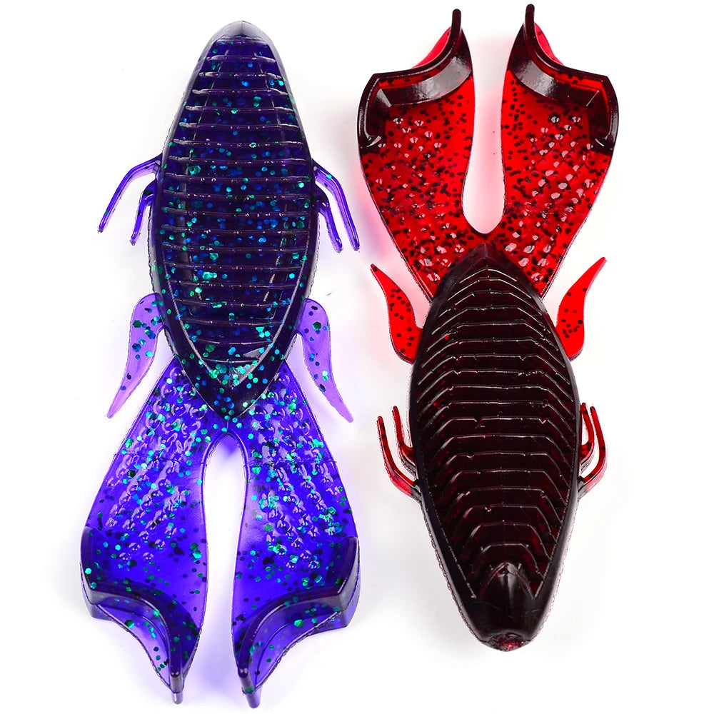Sunlure Soft Plastic Fishing Frog Lure 5PCS.