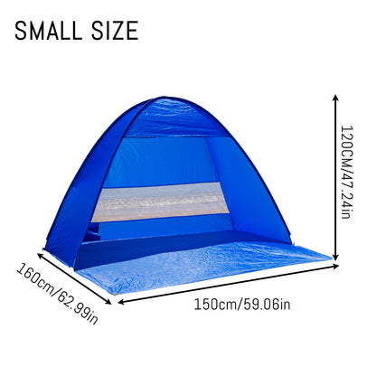 Pop-up beach tent,with handbag - compact folding design.
