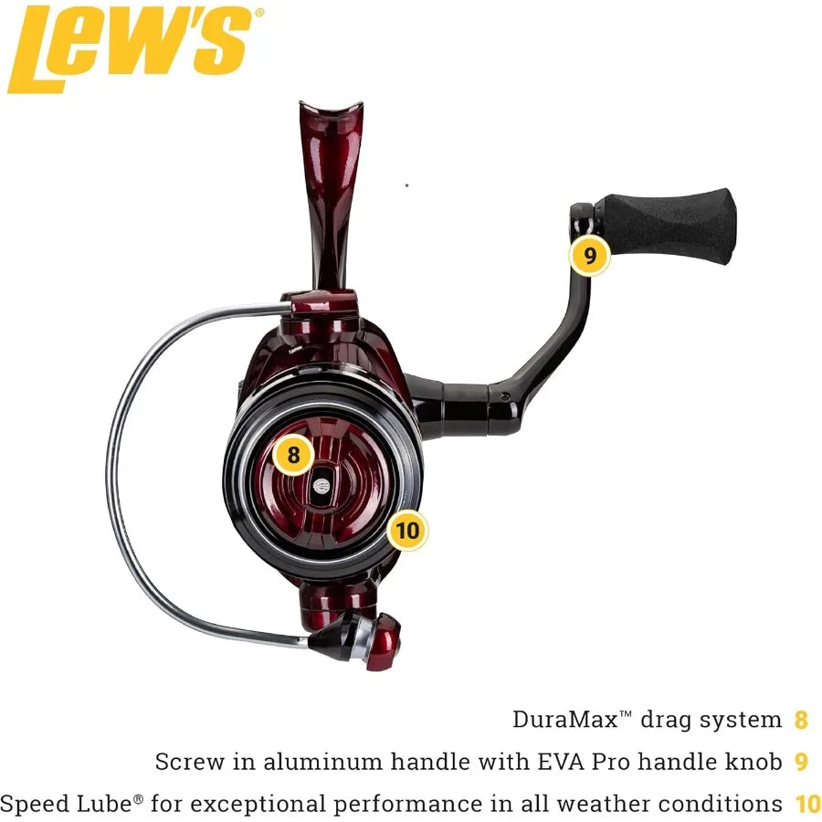 KVD Spinning Fishing Reel with Right or Left Hand Retrieve. Durable Aluminum Frame High Performance 10 Bearing System.