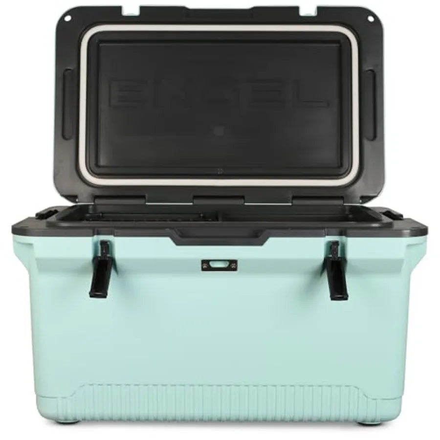 60 QT Ultra-Light Injection Molded Cooler. Keeps Ice up to 7 Days - Large Cooler Includes Wire Basket Divider.