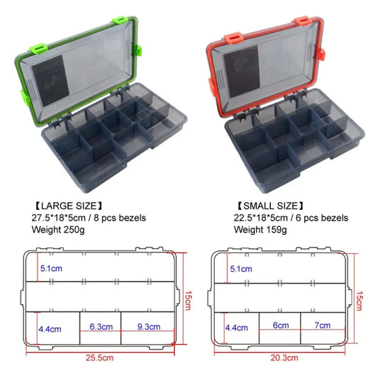 Fishing Tackle Box Large Capacity Waterproof Storage for Lures.