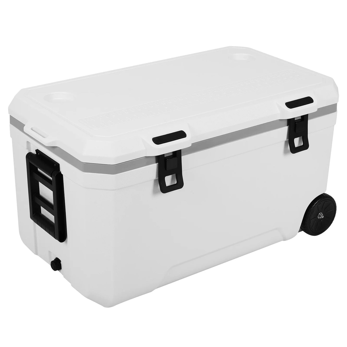 120L Hard Plastic Roto molded Cooler with Wheels.