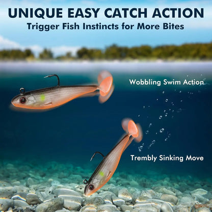 Soft Pre-Rigged Fishing Lures.