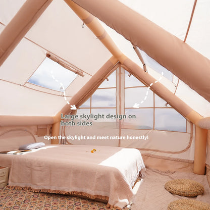 Inflatable Tents For Adult Camping, Luxury Camping Tents, Inflatable Tents With Stove Plug, 4/6/8 Person Family Camping.
