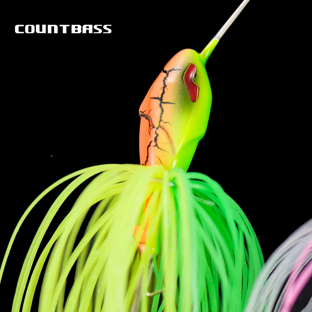 1/2oz Spinnerbaits with 5/0 VMC hook.