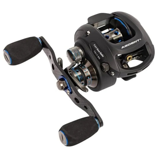Apex Elite Baitcasting Reel Right Handed 7.3:1 Gear Ratio 12+1 Ball Bearing Aluminum Frame Fishing Reel with EVA Grip.